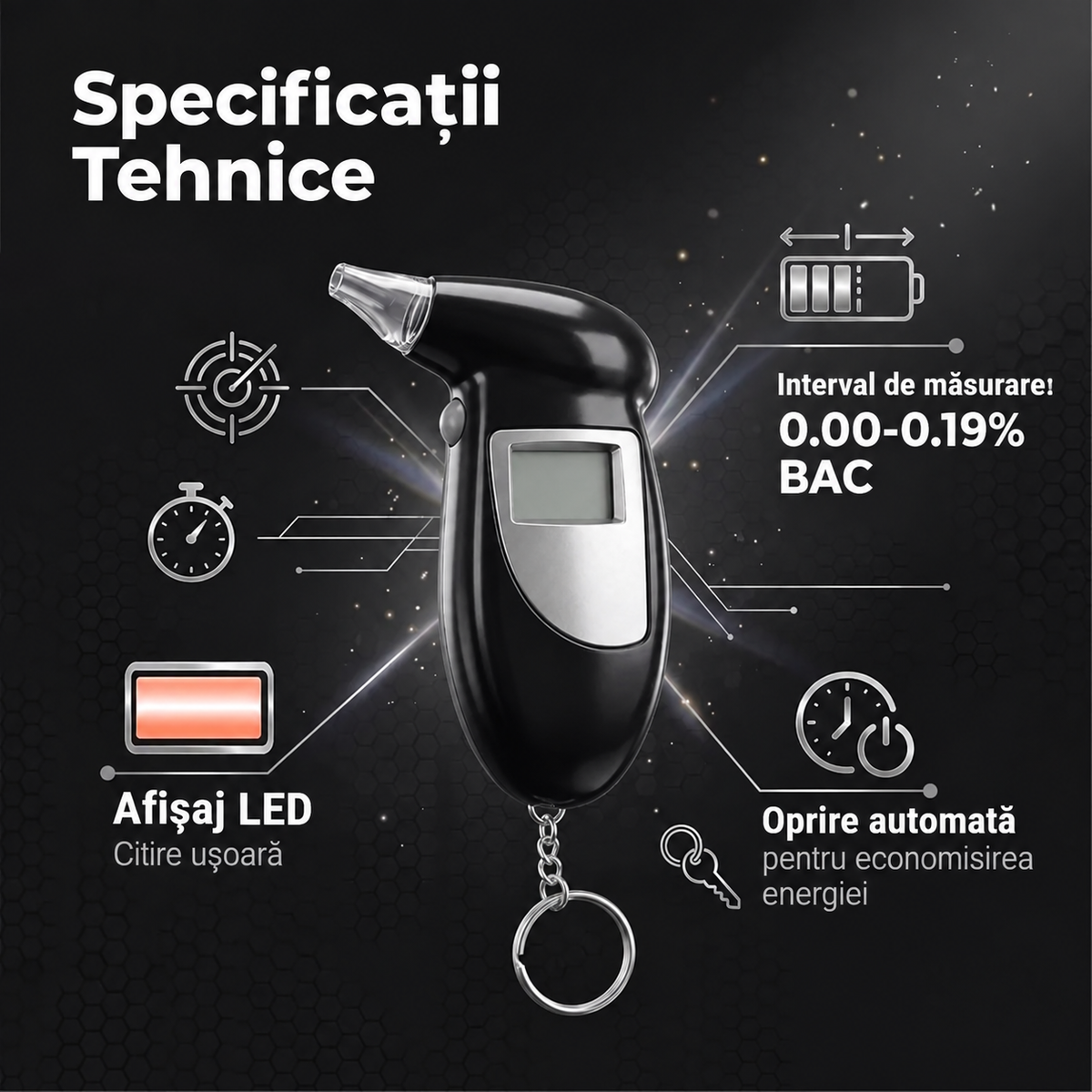 Alcooltest Digital Portabil